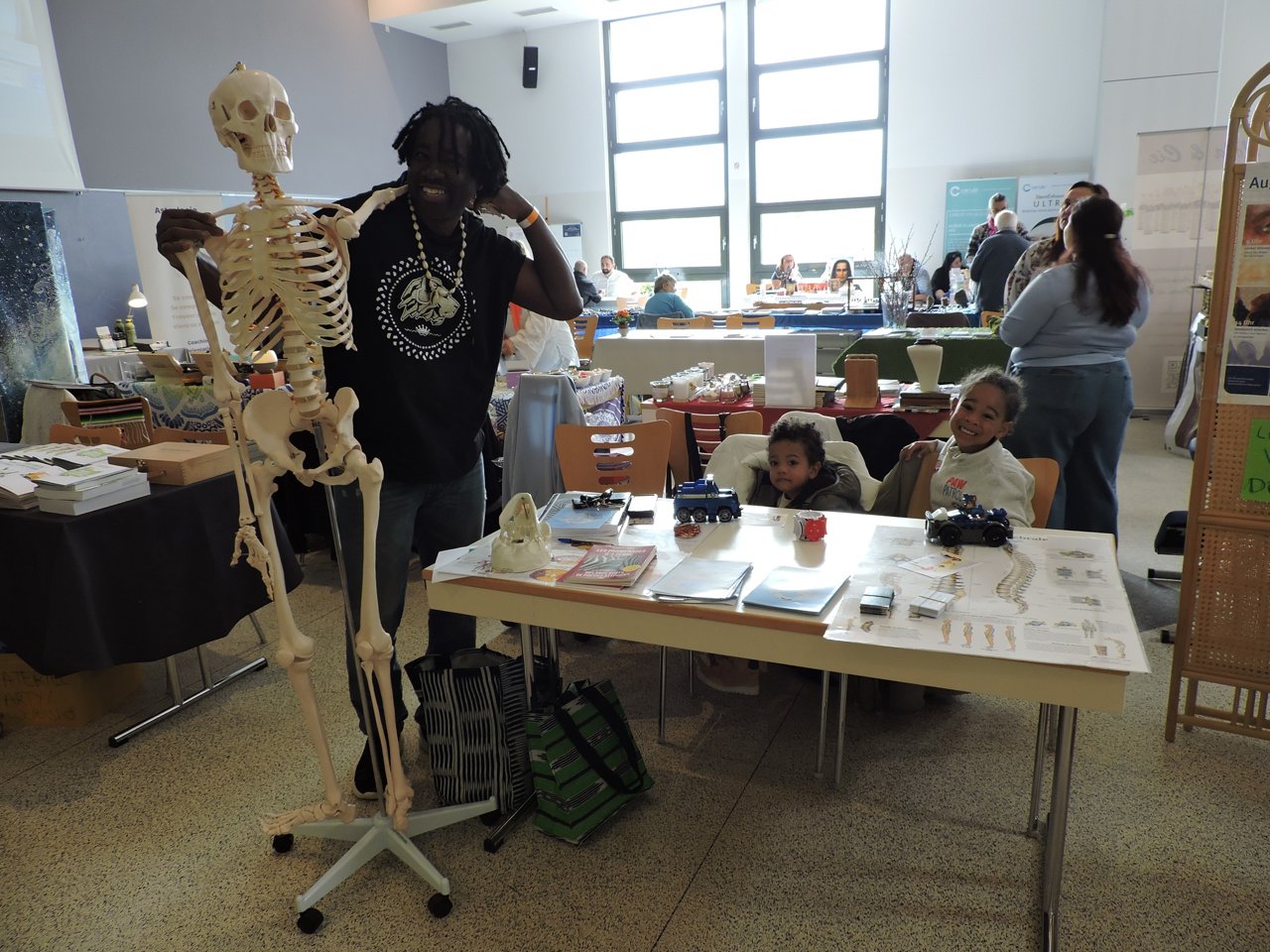 BNC avec squelette en salon